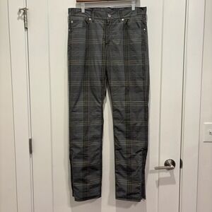 Bogner Fire + Ice Mens Grey Plaid Insulated Ski Pants Size 34 EU 48 73135-164023